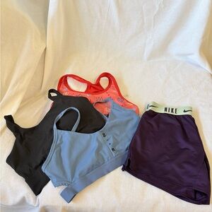 Nike Women's Sports Bras - Black, Blue, Red, Purple
